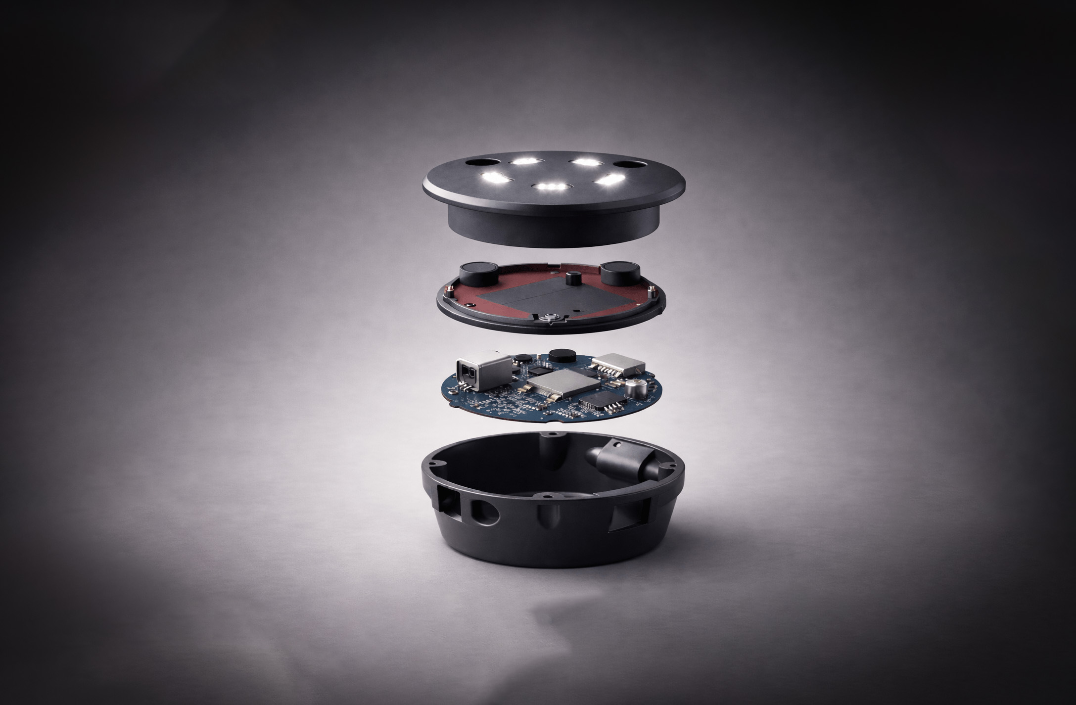 Exploded view of LoiterGuard