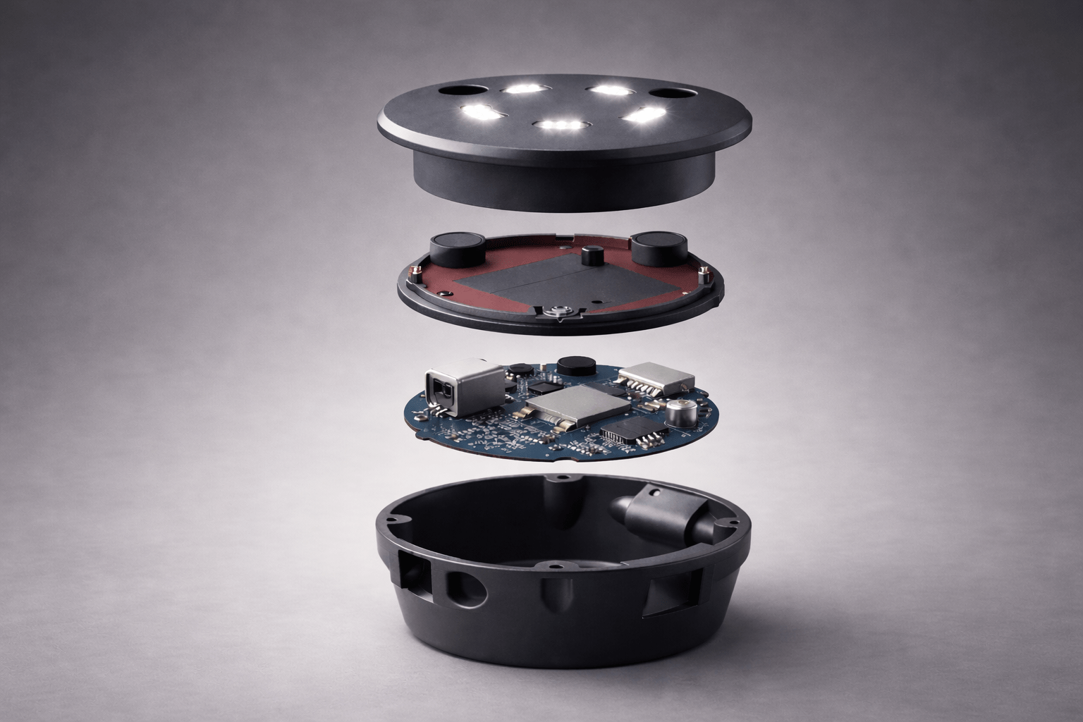 Exploded view of LoiterGuard